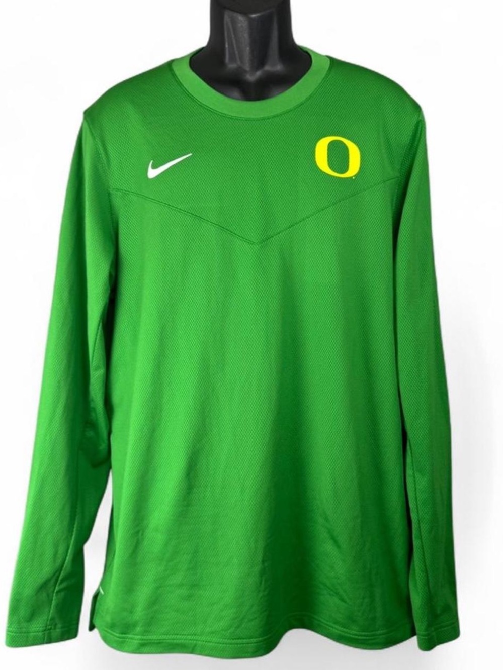 Oregon DUCKS Football TEAM ISSUED On Field Nike Dri-Fit Long Sleeve SHIRT Sz L